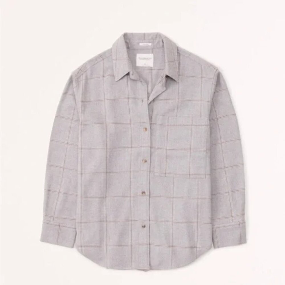 Abercrombie & Fitch Oversized Checkered Shirt